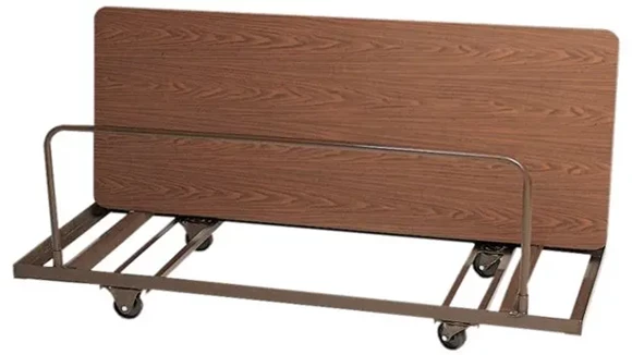 Folding Table Truck 98in Welded Steel Swivel Casters
