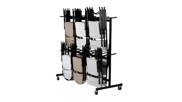 High-Back Folding Chair with Steel Frame