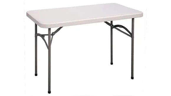 Folding Table 24in x 48in Blow-Molded Plastic