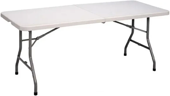 Fold-In-Half Table 30in x 72in Blow-Molded Waterproof Top