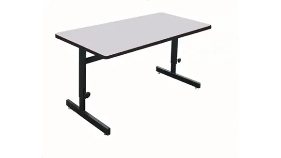 Training Table 72in W x 24in D with Adjustable Nylon Glides