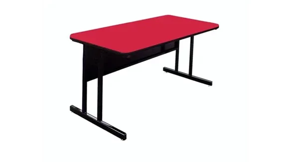 Training Table 72in W x 24in D with Wire Management and Modesty Panel