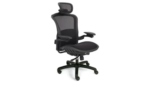 Mesh Task Chair with Adjustable Headrest Viper