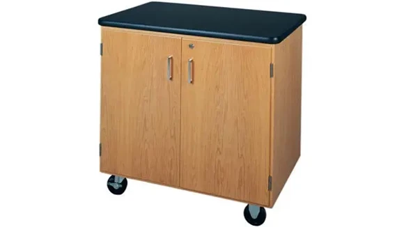 Mobile Storage Cabinet with Laminate Top