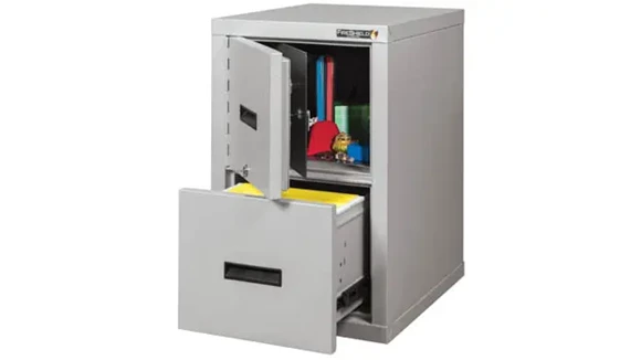 Fireproof File Cabinet 18in W x 22in D x 28in H with Fire Rated and Lockable