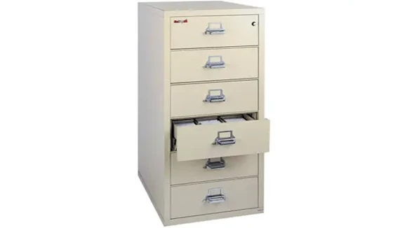 Fireproof File Cabinet 25in W x 32in D x 53in H with 1-Hour Fire Rating