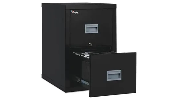 Fireproof File Cabinet 18in W x 25in D x 28in H with Fire Rated and 2 Drawers