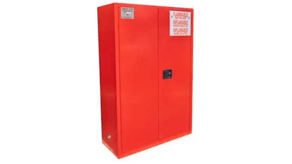 Fireproof Storage Cabinet 43in W x 18in D x 65in H with Heavy Duty Full