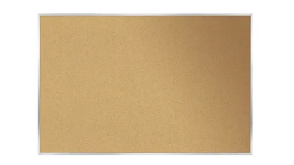 Bulletin Board 61in W x 1in D x 37in H