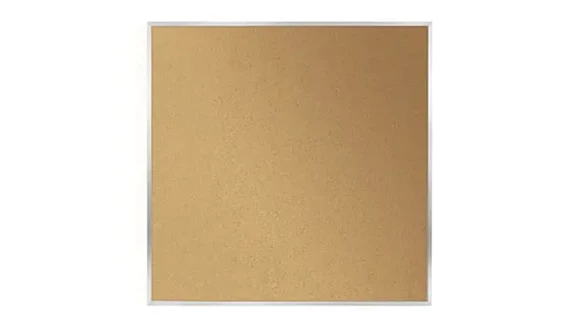 Bulletin Board 49in W x 1in D x 49in H