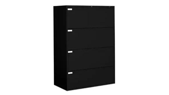 Ball-Bearing Lateral File Cabinet 42in W x 18in D x 54in H