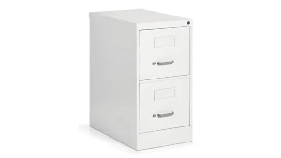 Ball-Bearing Vertical File Cabinet 15in W x 25in D x 30in H with Lockable
