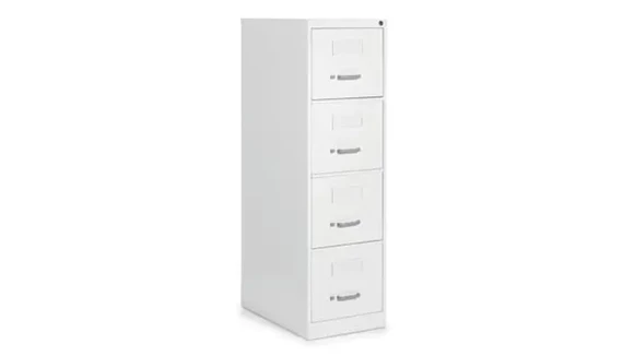 Ball-Bearing Vertical File Cabinet 15in W x 25in D x 52in H with Lockable