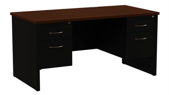 30inx60in Double Pedestal Desk