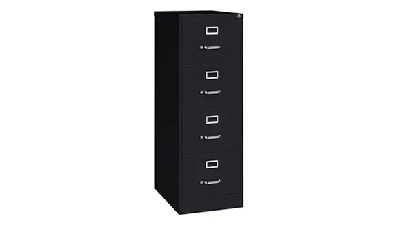 Ball-Bearing Vertical File Cabinet 18in W x 25in D x 52in H with 4 Drawers