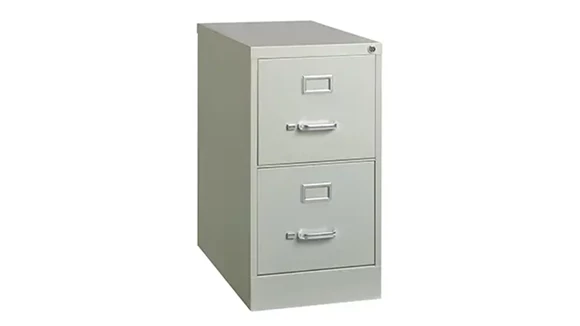Ball-Bearing Vertical File Cabinet 15in W x 27in D x 28in H with 2 Drawers