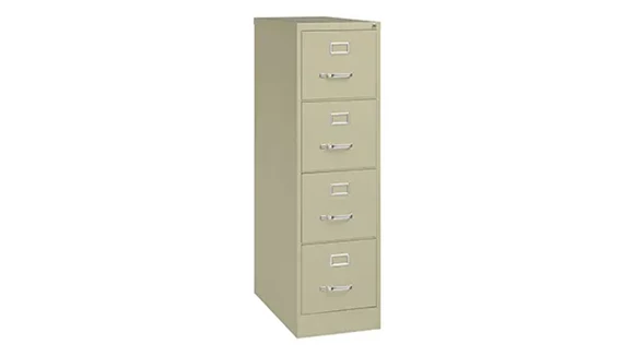 Ball-Bearing Vertical File Cabinet 15in W x 27in D x 52in H with Lockable