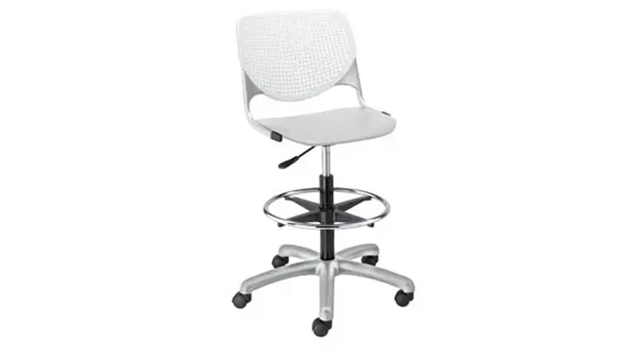 Drafting Stool with Steel Frame and Height Adjustment