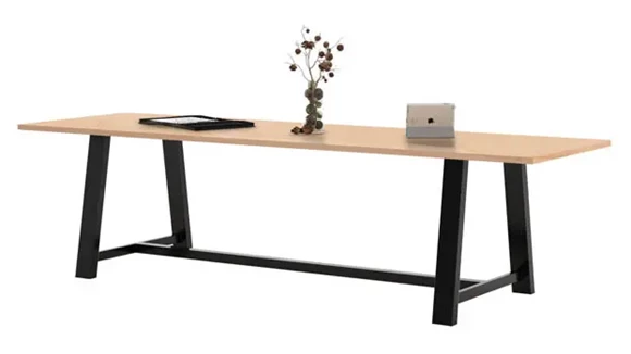 Rectangular Conference Table 10ft W x 42in D with Adjustable Glides