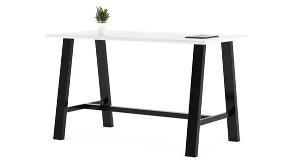 Rectangular Standing Height Conference Table 6ft W x 42in D x 41in H