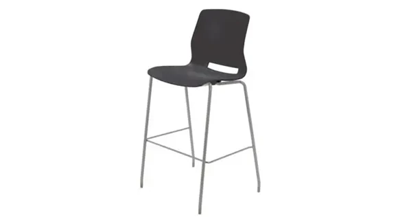 Stacking Office Stool with Lumbar Support and 300 lb Capacity