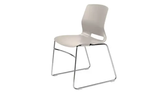 Stack Chair with Sled Base and 300 lb Capacity