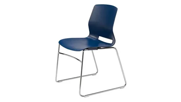 Stack Chair with Lumbar Support and 300 lb Capacity