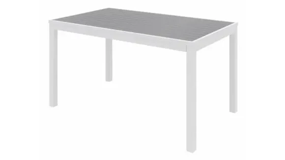 Rectangle Patio Table Powder-Coated Aluminum 32in W x 55in D