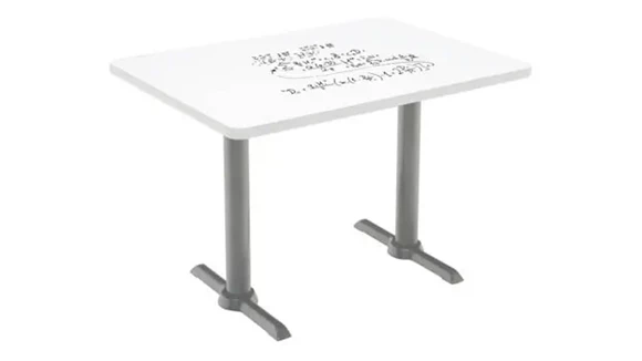 T-Leg Pedestal Table 48in W x 30in D