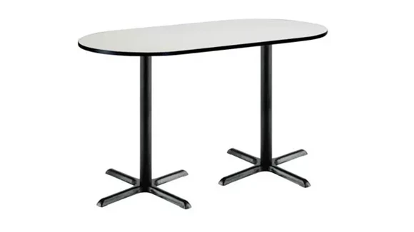 RaceTrack Pedestal Table 6ft W x 30in D x 42in H