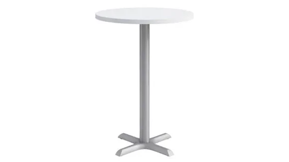 Cafeteria Tables KFI Seating 30in Round, Bar Height, Pedestal Table