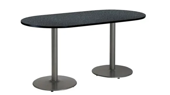 RaceTrack Pedestal Table 6ft W x 36in D