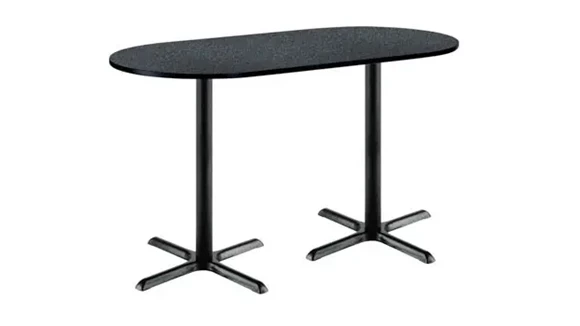 Racetrack Pedestal Table 6ft W x 36in D x 42in H