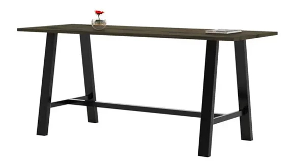 8ft Bistro Height Rectangular Conference Table
