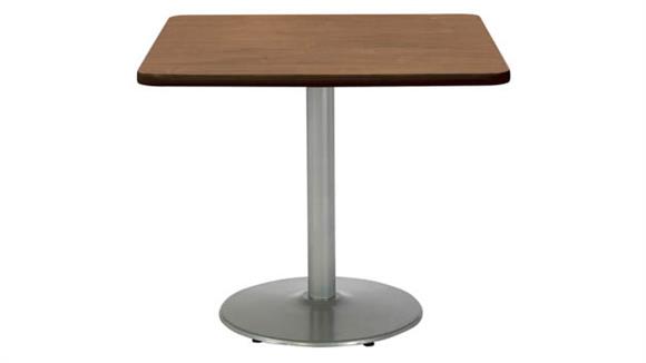 36in H x 36in W x 36in D Square Breakroom Table, Round Base