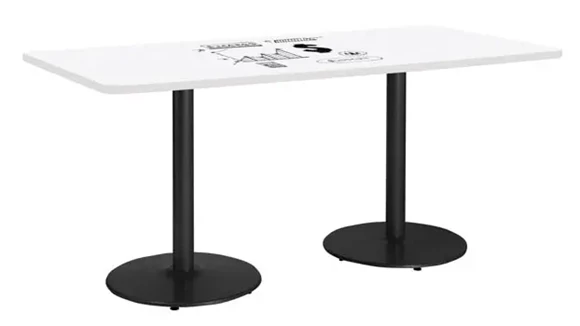 Pedestal Table 42in W x 6ft D