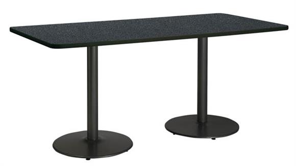 8ft W x 36in H x 42in D Conference Table, Round Base