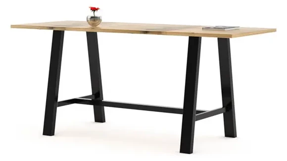 8ft Extra Deep Bistro Height Rectangular Conference Table