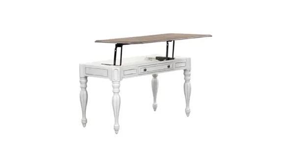 Writing Desk 56in W x 28in D with Flip Down Keyboard Drawer