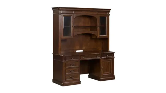 Executive Credenza Set with Hutch