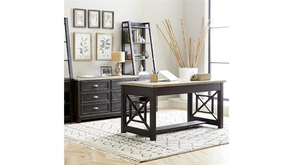 Writing Desk and Credenza