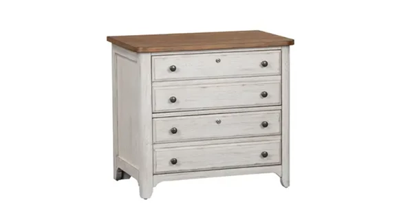 Lateral File Cabinet 34in W x 22in D x 31in H with Lockable and 2 Drawers