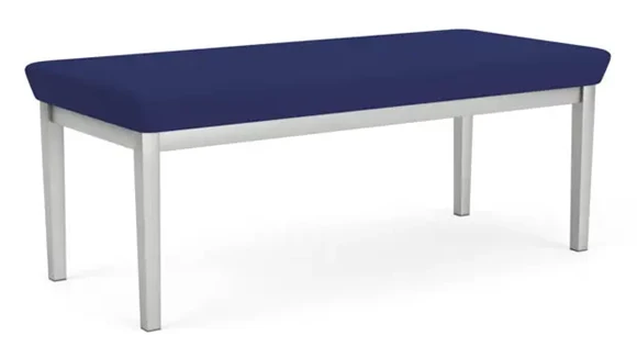 2-Seat Bench 45in W x 21in D with Steel Frame and Upholstered