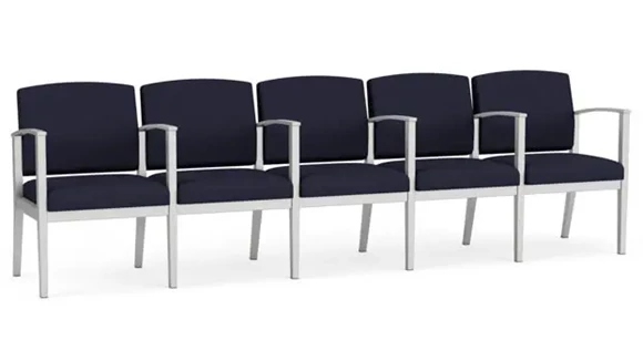 5-Seat Sofa 107in W x 23in D with Center Arms