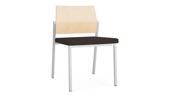 Armless Guest Chair with 300 lb Capacity and Steel Frame