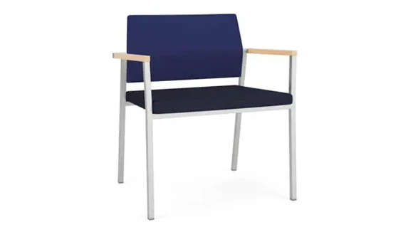 Oversize Guest Chair Upholstered Seat, Upholstered Back