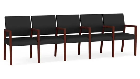 5-Seat Sofa 107in W x 24in D with Center Arms and Polyurethane