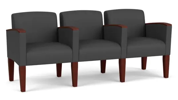 Polyurethane 3 Seats with Center Arms