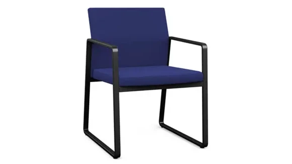 Guest Chair Upholstered Seat and Back Wood Frame