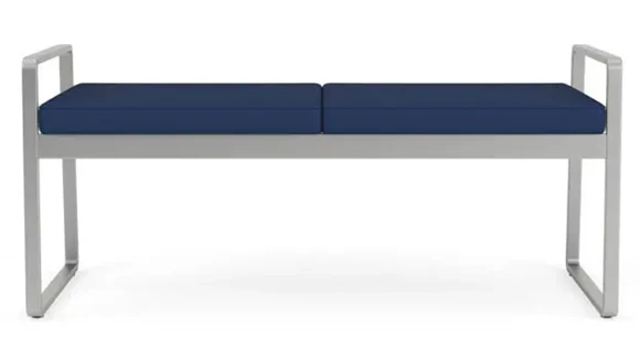 2-Seat Bench 48in W x 21in D with Steel Frame and Polyurethane